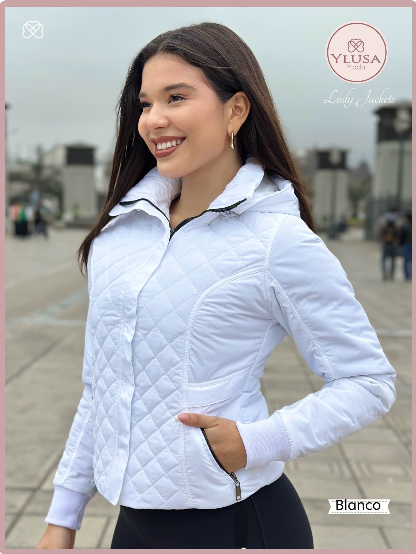 CHAQUETA C/PELUCHE ZAMARA - BLANCO