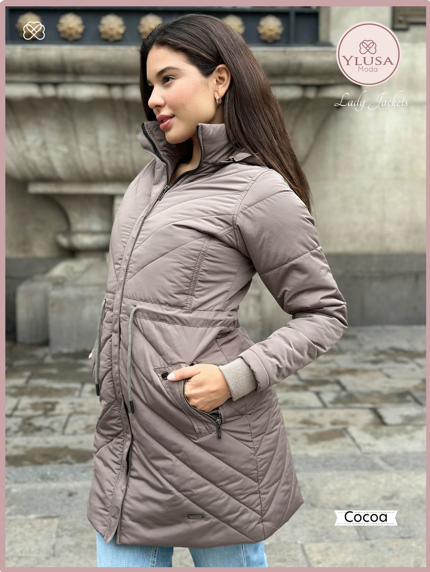 PARKA EXTRA LARGA C/PELUCHE ALEJANDRA - COCOA