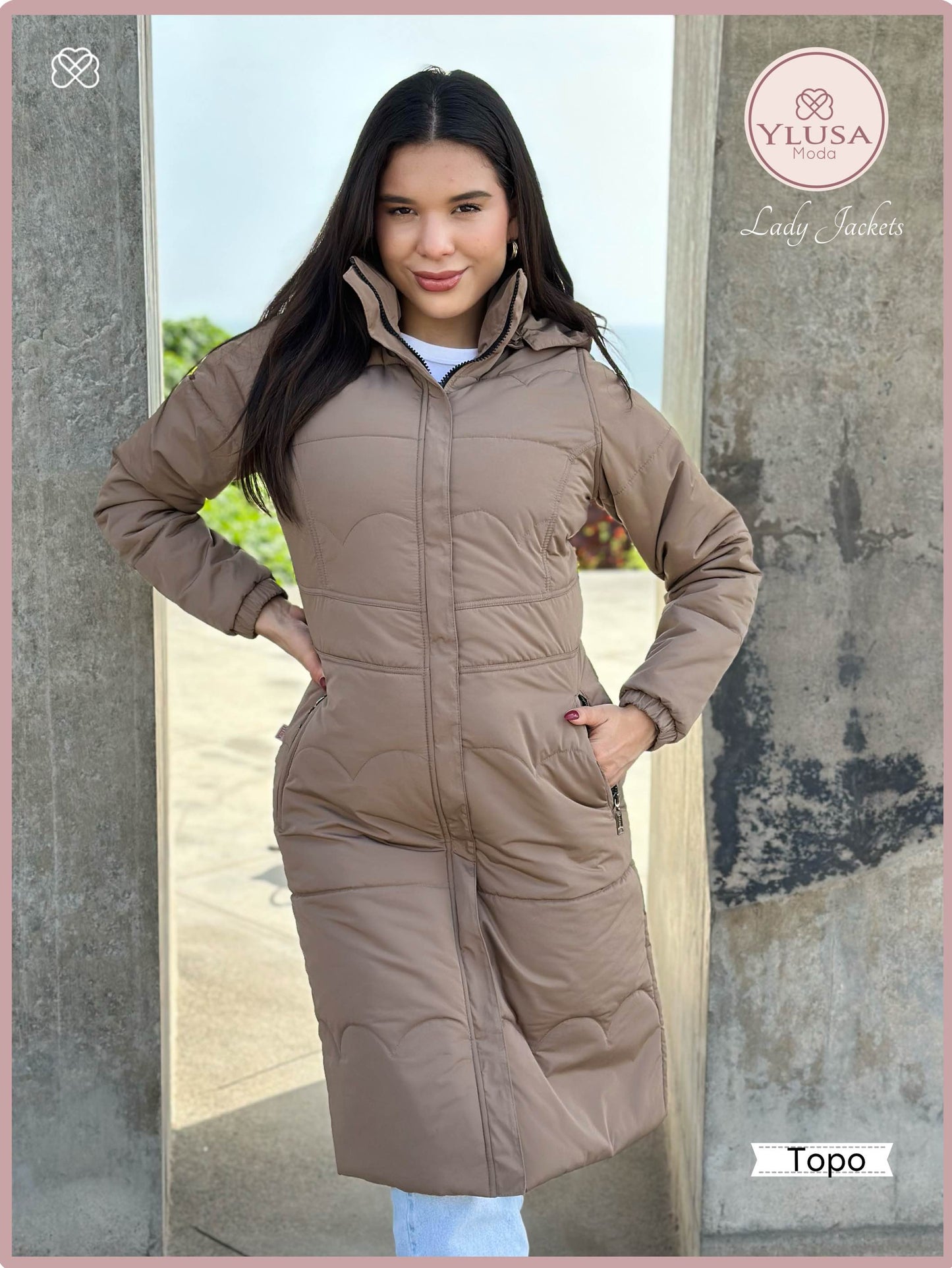 PARKA MAXI LARGA ALEXA - TOPO