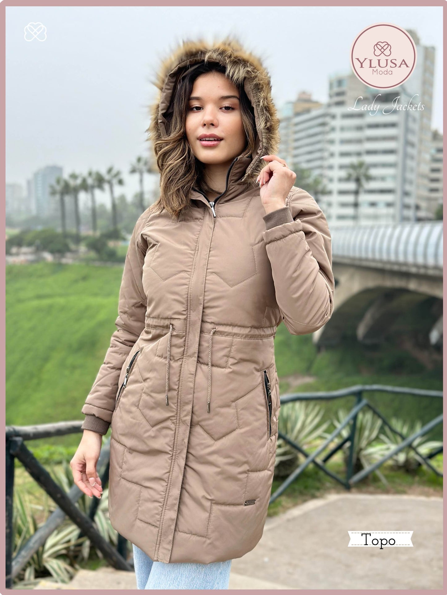 PARKA EXTRA LARGA ROXY - TOPO