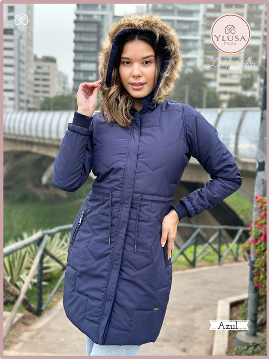PARKA EXTRA LARGA ROXY - AZUL