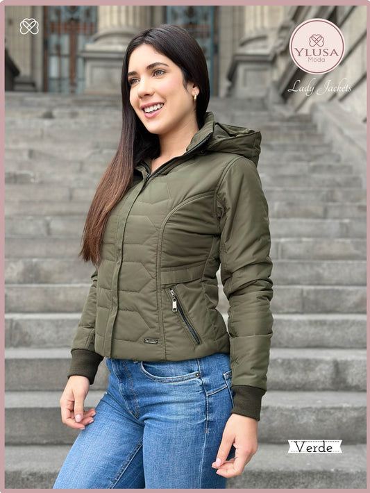 CHAQUETA C/PELUCHE LAURA - VERDE