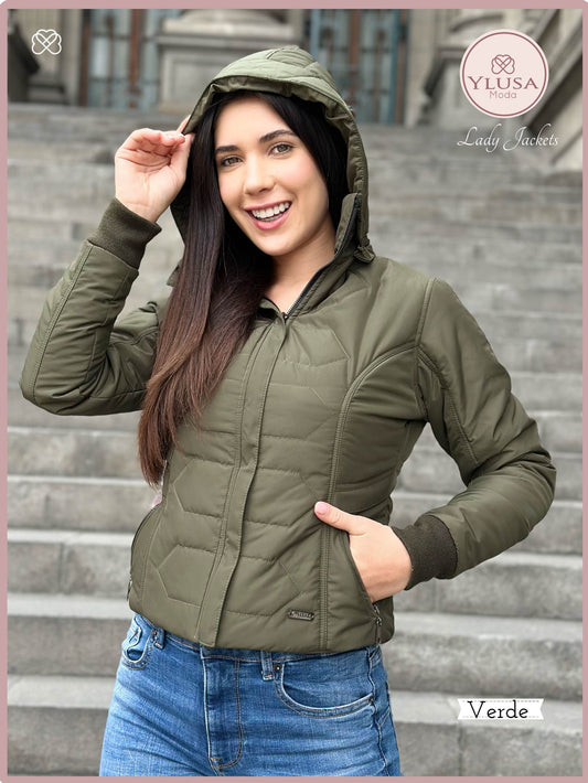 CHAQUETA C/PELUCHE LAURA - VERDE