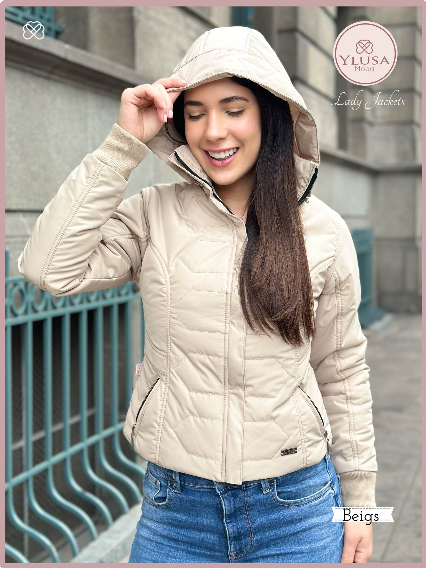 CHAQUETA C/ PELUCHE LAURA - BEIGS