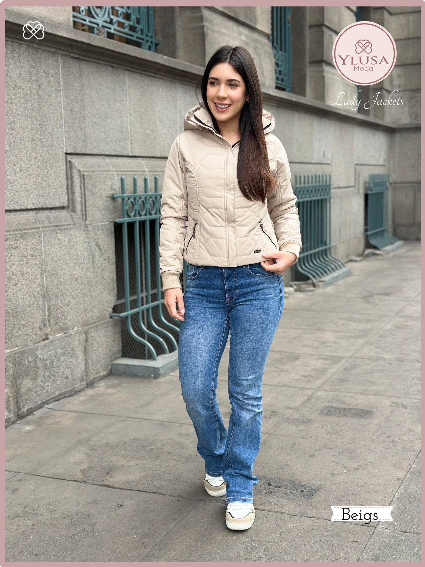 CHAQUETA C/ PELUCHE LAURA - BEIGS