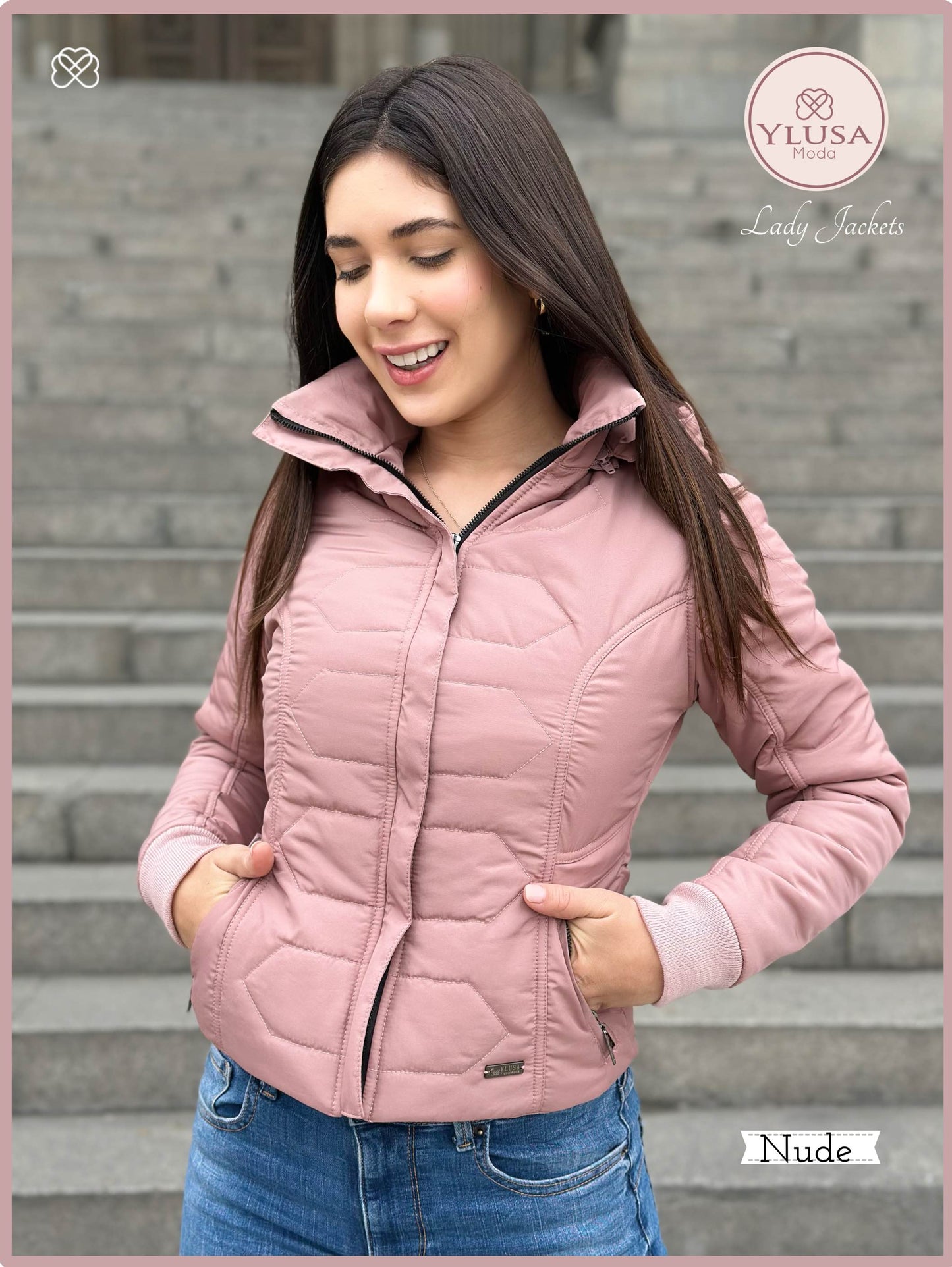 CHAQUETA C/PELUCHE LAURA - NUDE