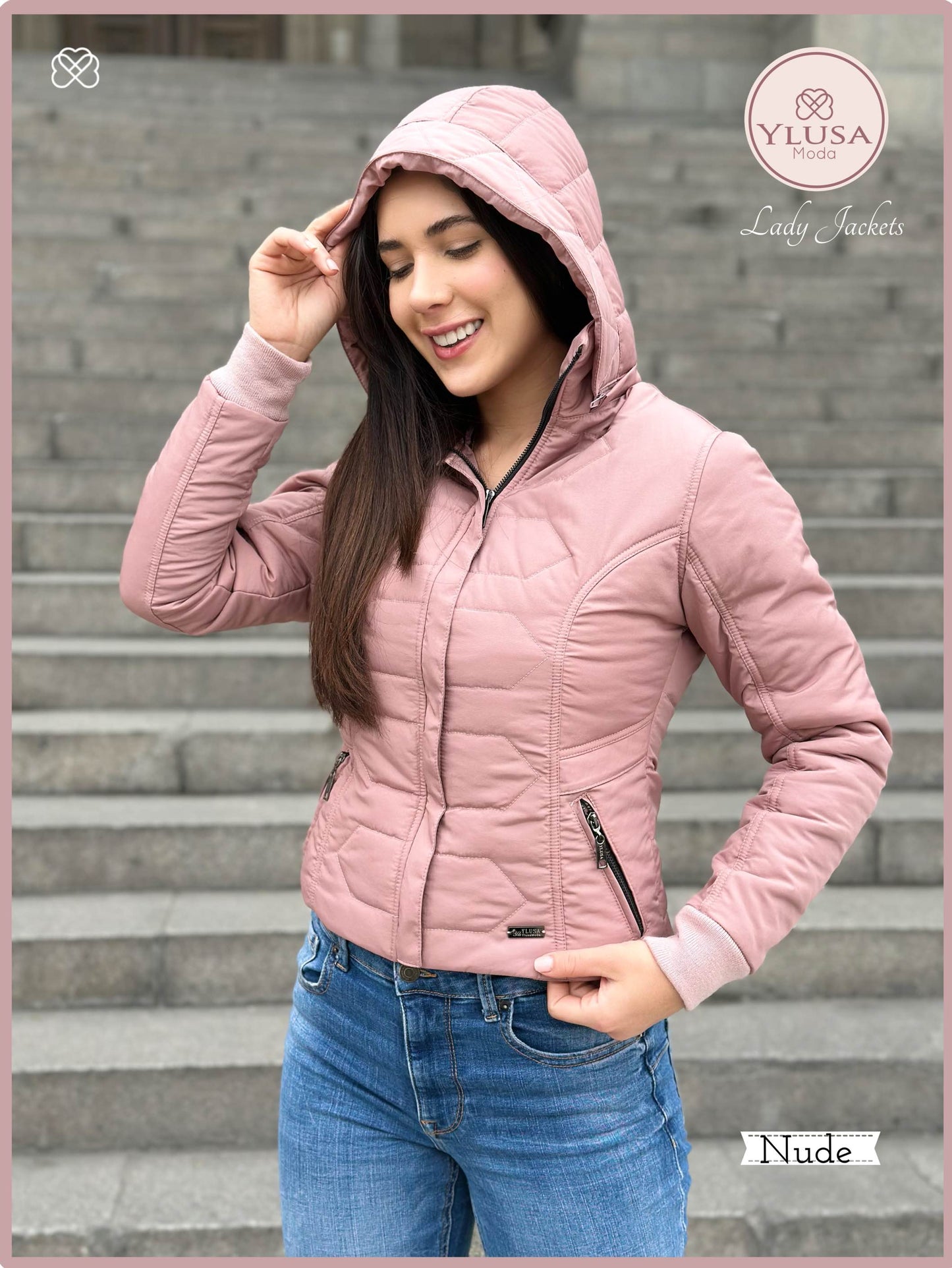 CHAQUETA C/PELUCHE LAURA - NUDE