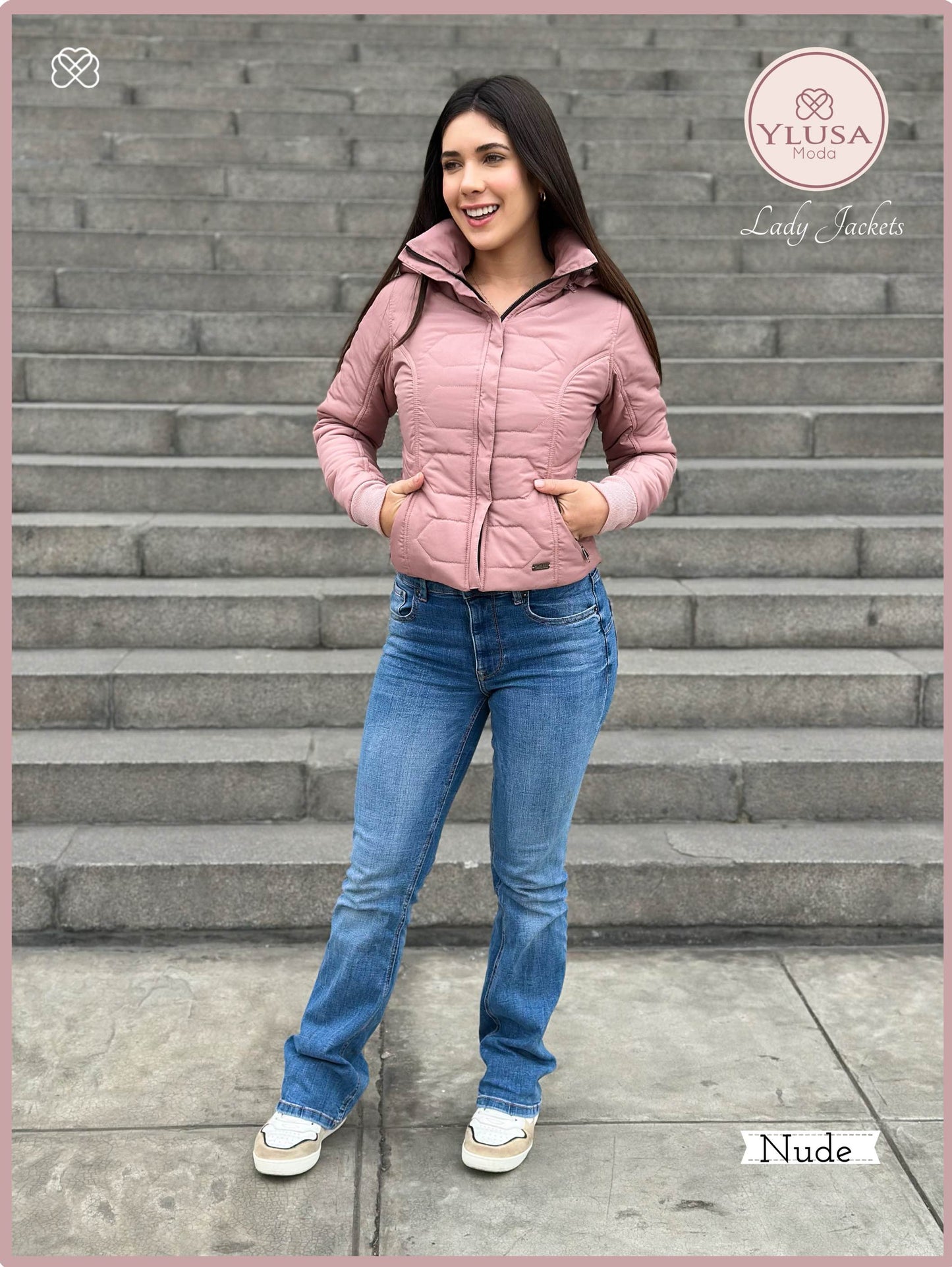 CHAQUETA C/PELUCHE LAURA - NUDE