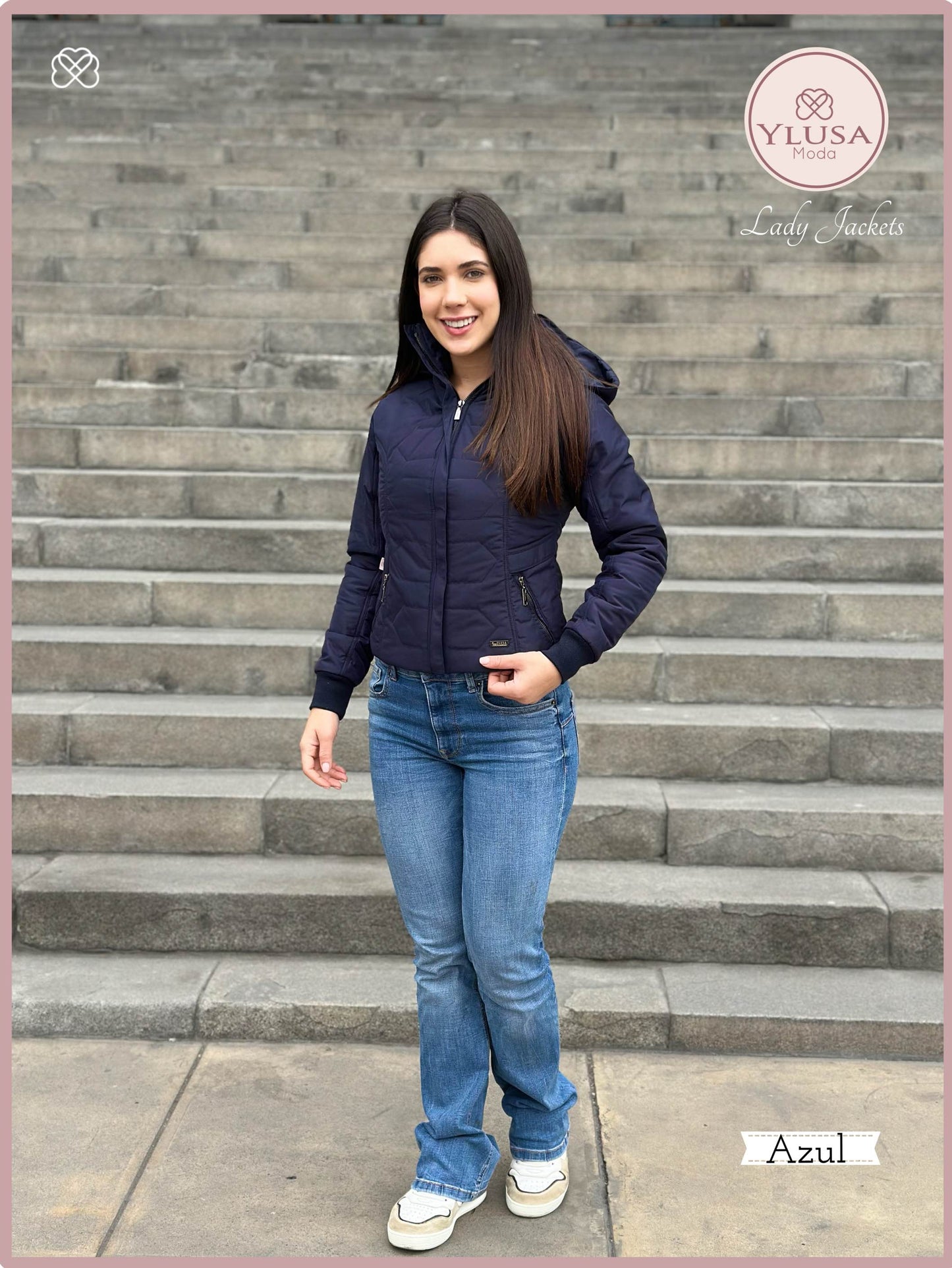 CHAQUETA C/PELUCHE LAURA - AZUL