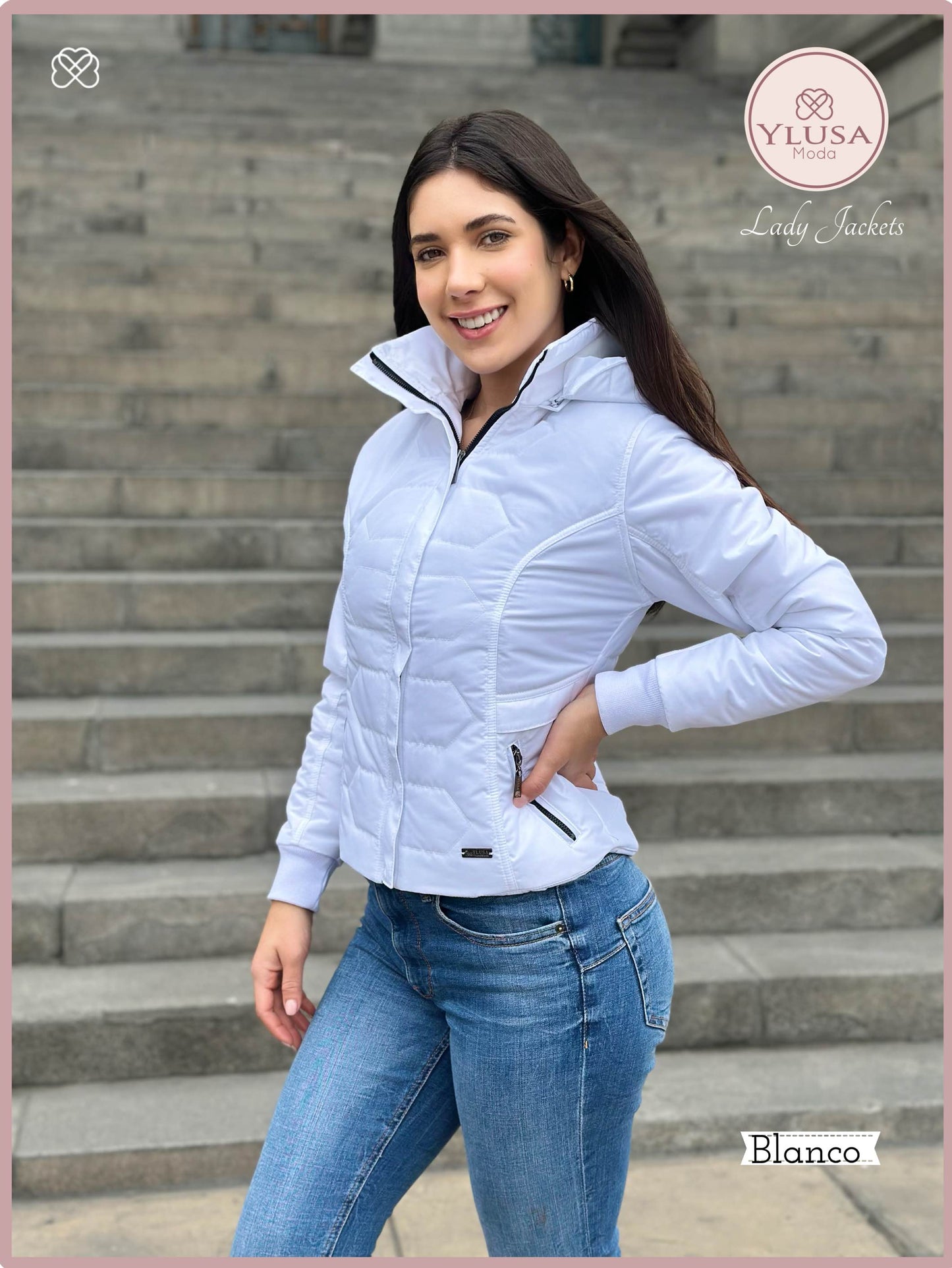 CHAQUETA C/ PELUCHE LAURA - BLANCO