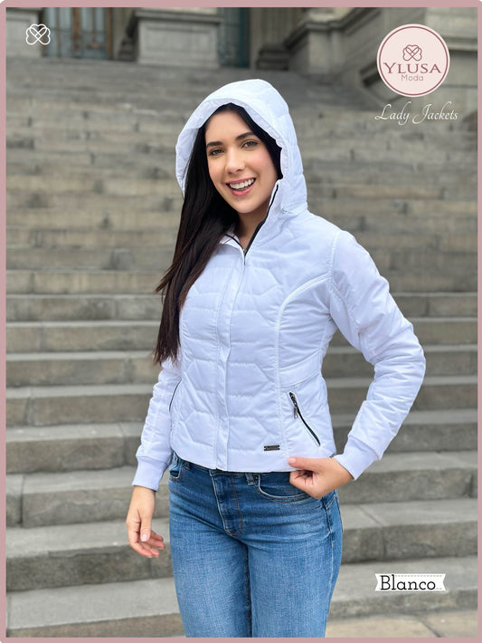 CHAQUETA C/ PELUCHE LAURA - BLANCO