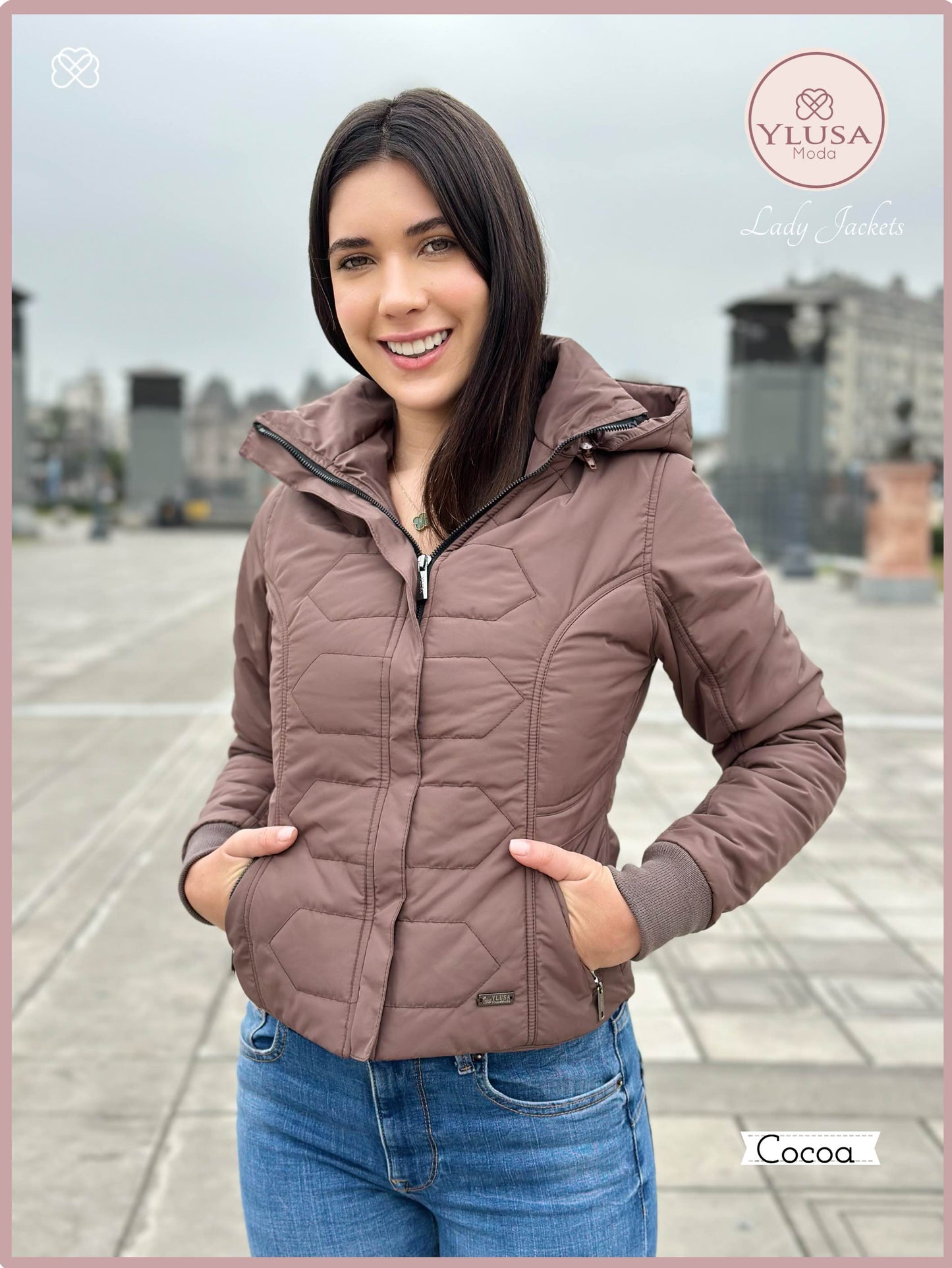 CHAQUETA C/PELUCHE LAURA -COCOA