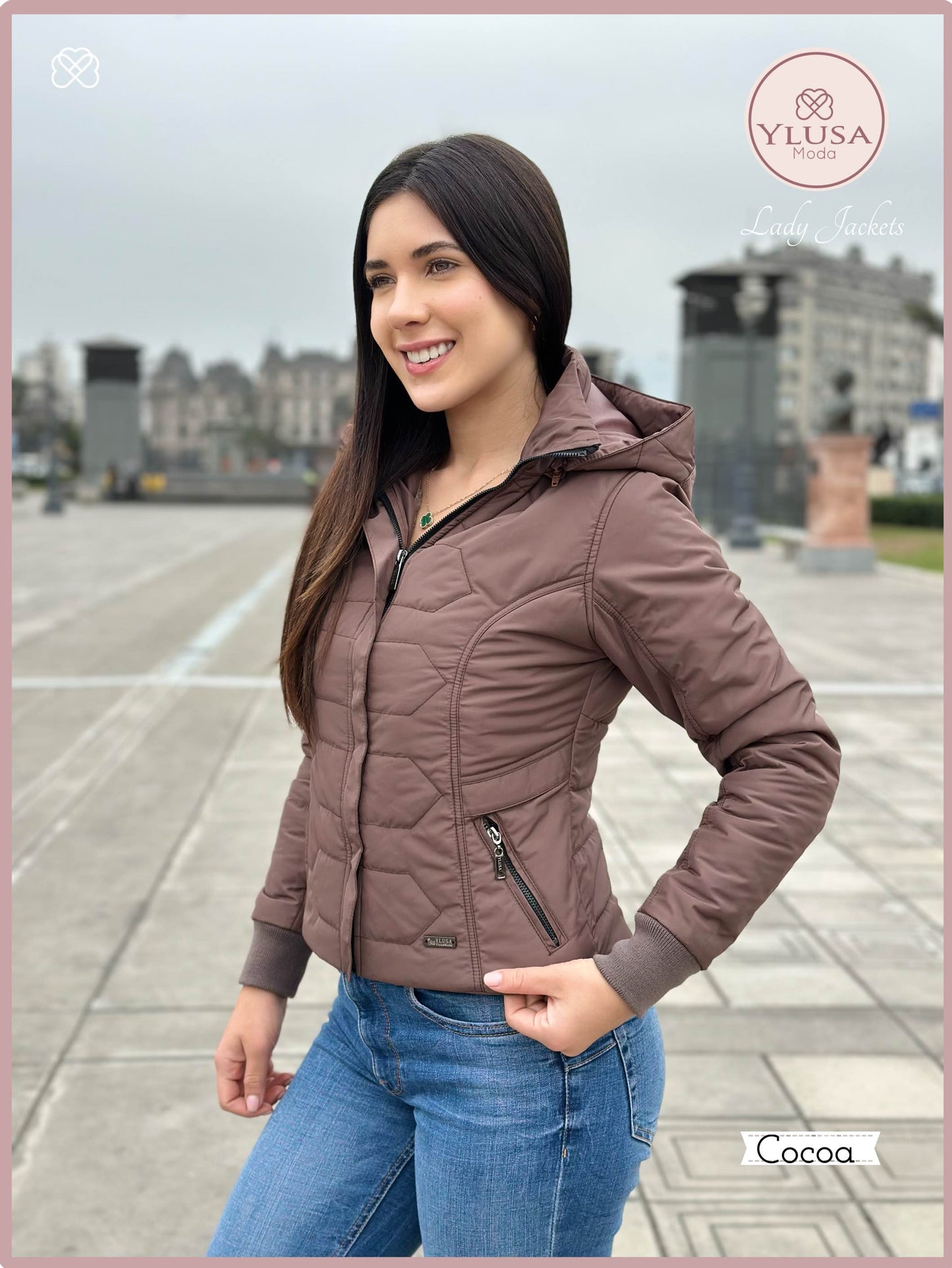 CHAQUETA C/PELUCHE LAURA -COCOA