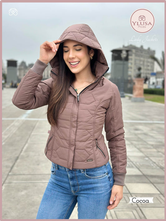 CHAQUETA C/PELUCHE LAURA -COCOA