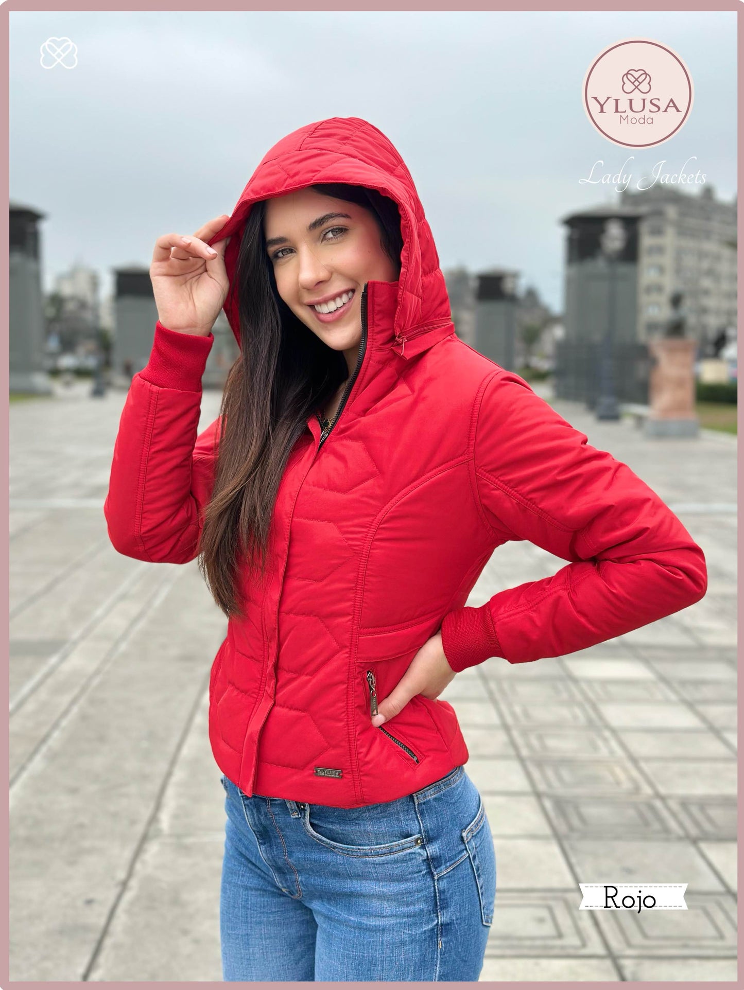 CHAQUETA C/PELUCHE LAURA - ROJO