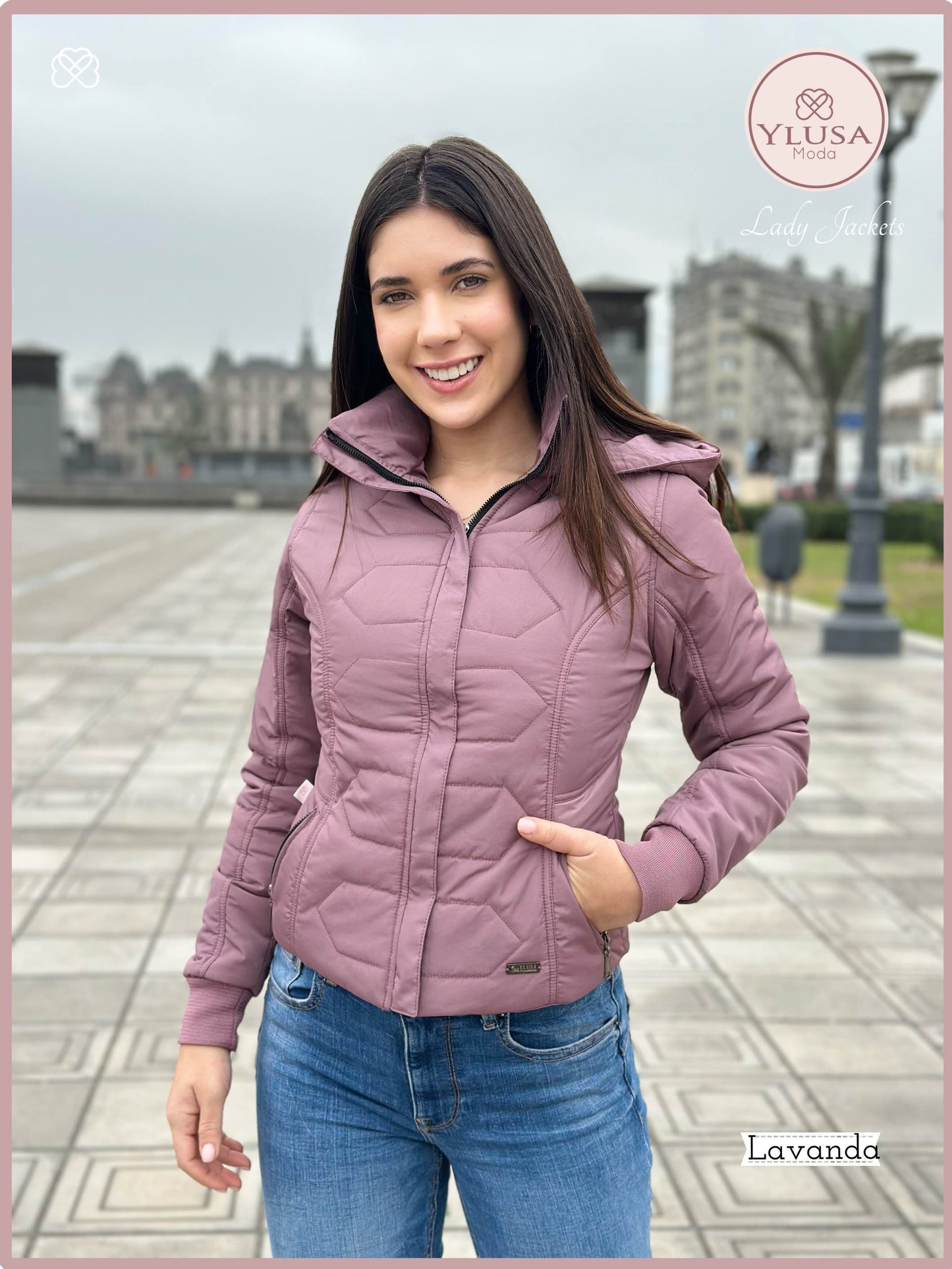 CHAQUETA C/PELUCHE LAURA - LAVANDA