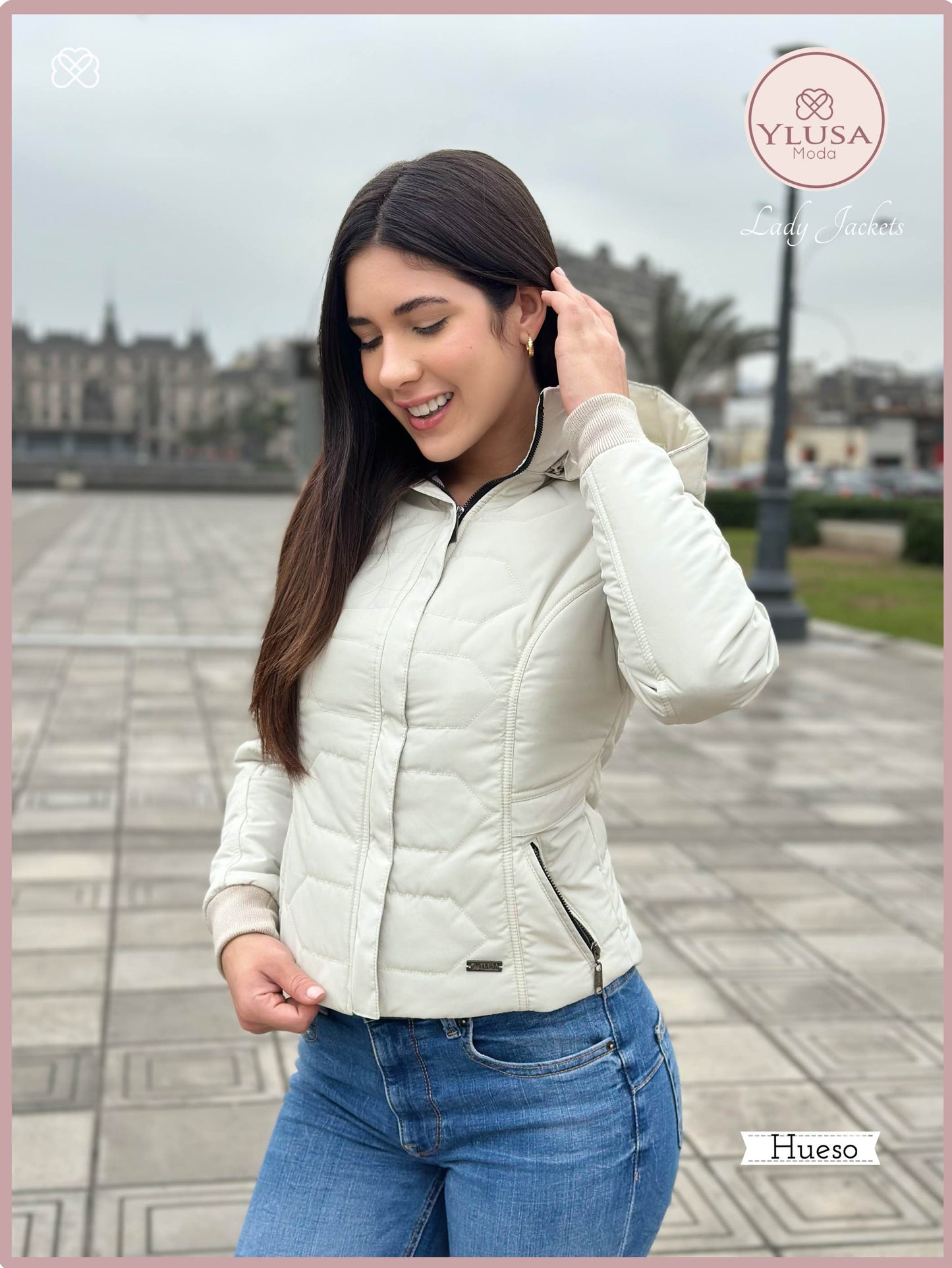 CHAQUETA C/PELUCHE LAURA - HUESO