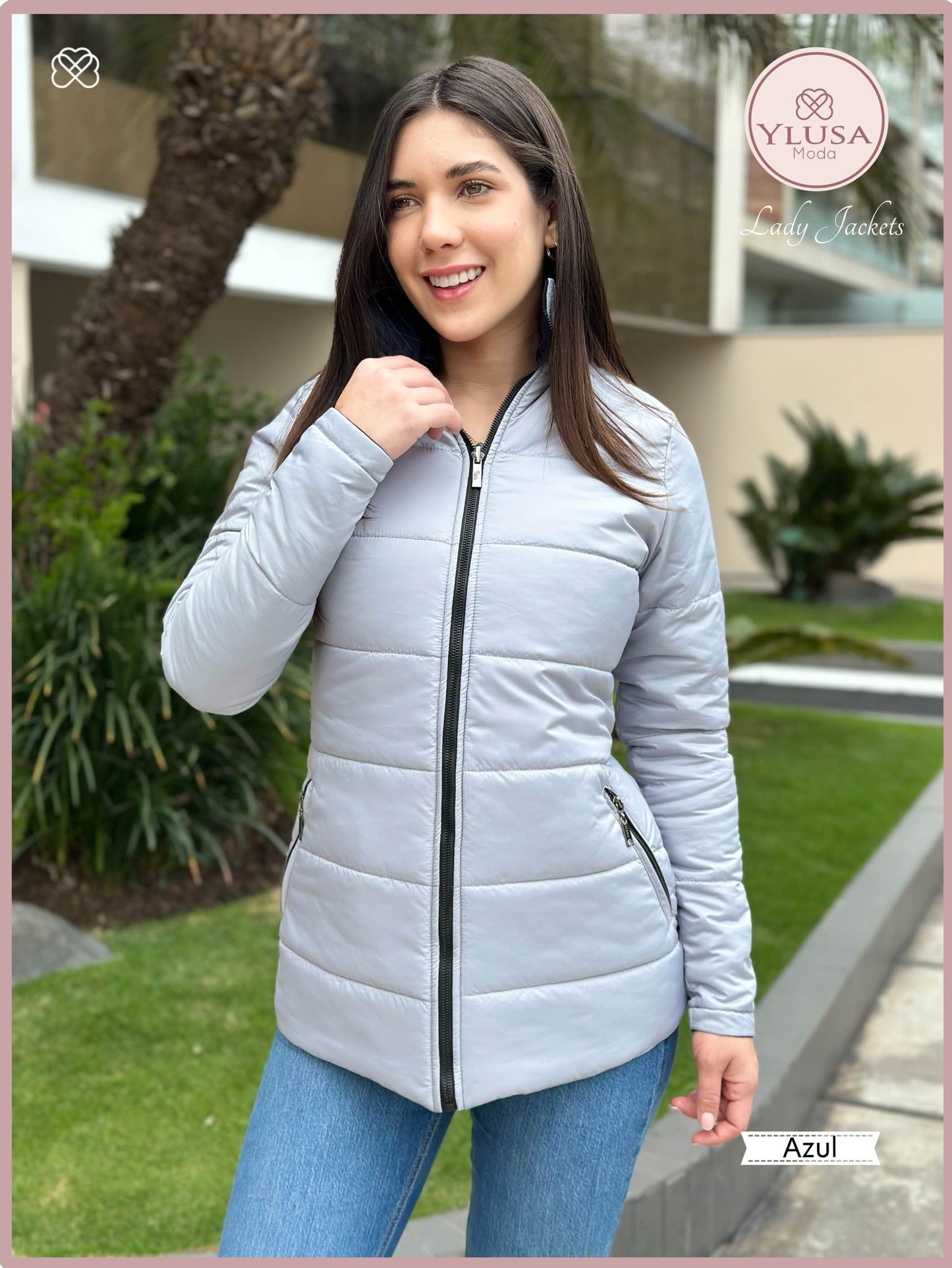 PARKA 3/4 REVERSIBLE CARLA - AZUL