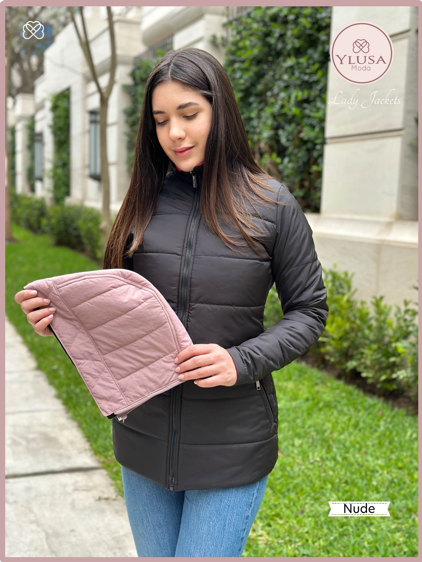 PARKA 3/4 REVERSIBLE CARLA - NUDE