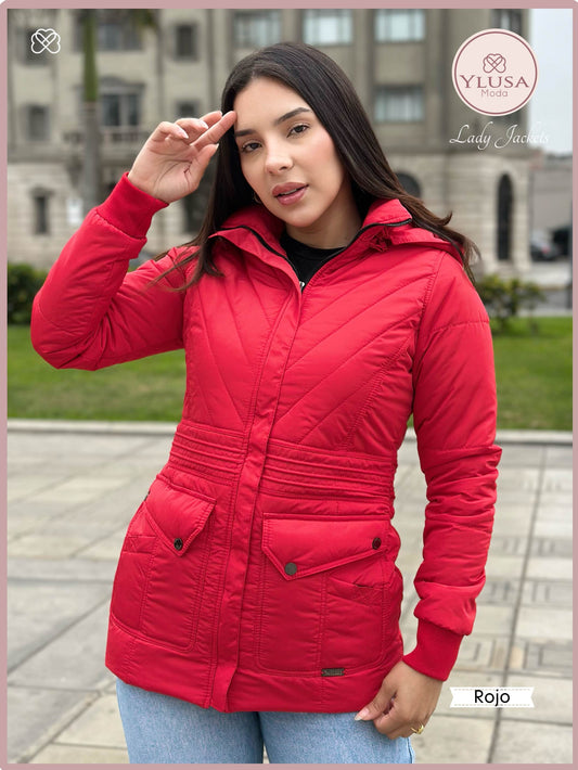 PARKA C/PELUCHE NOHELIA - ROJO