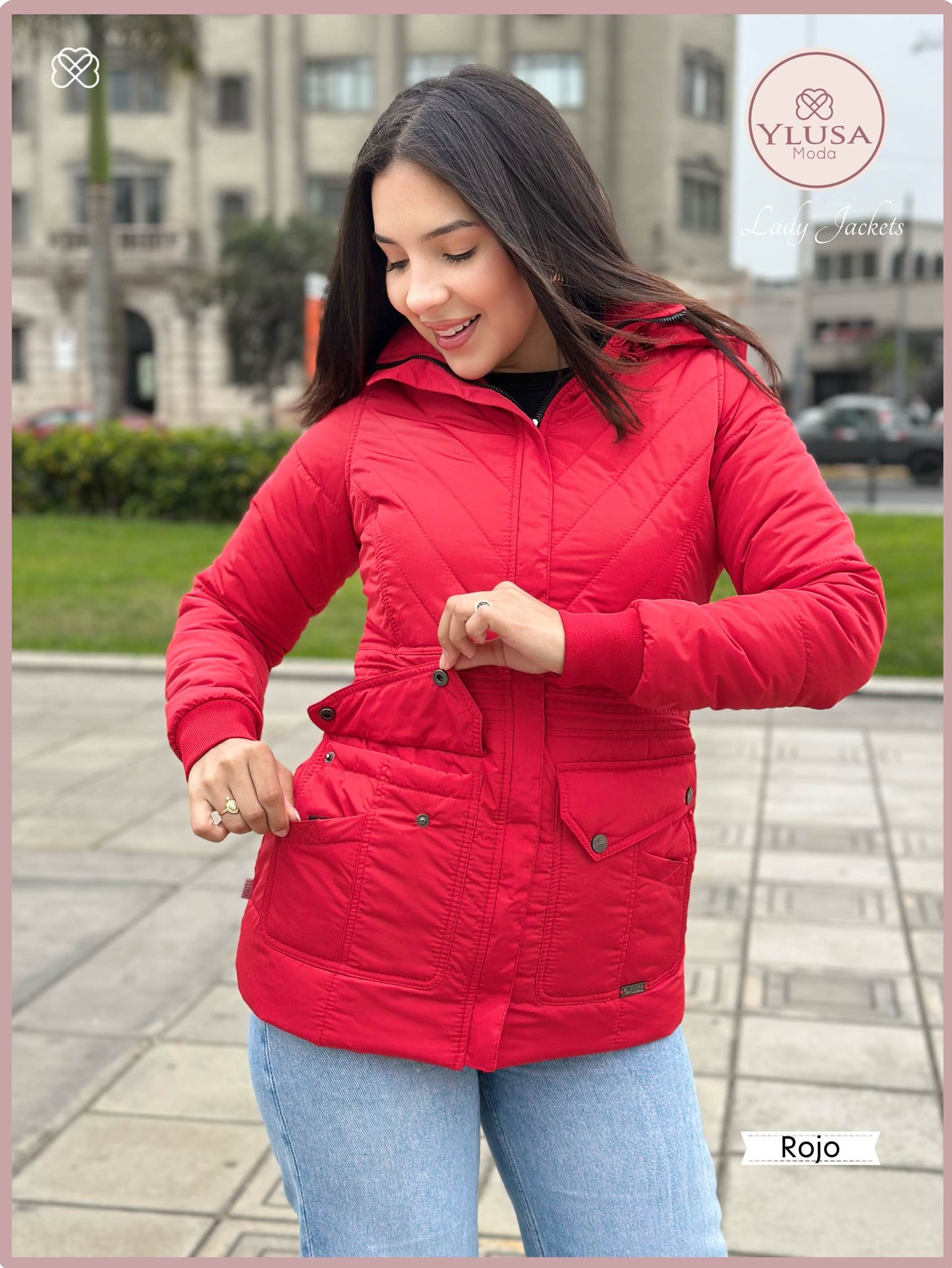 PARKA C/PELUCHE NOHELIA - ROJO