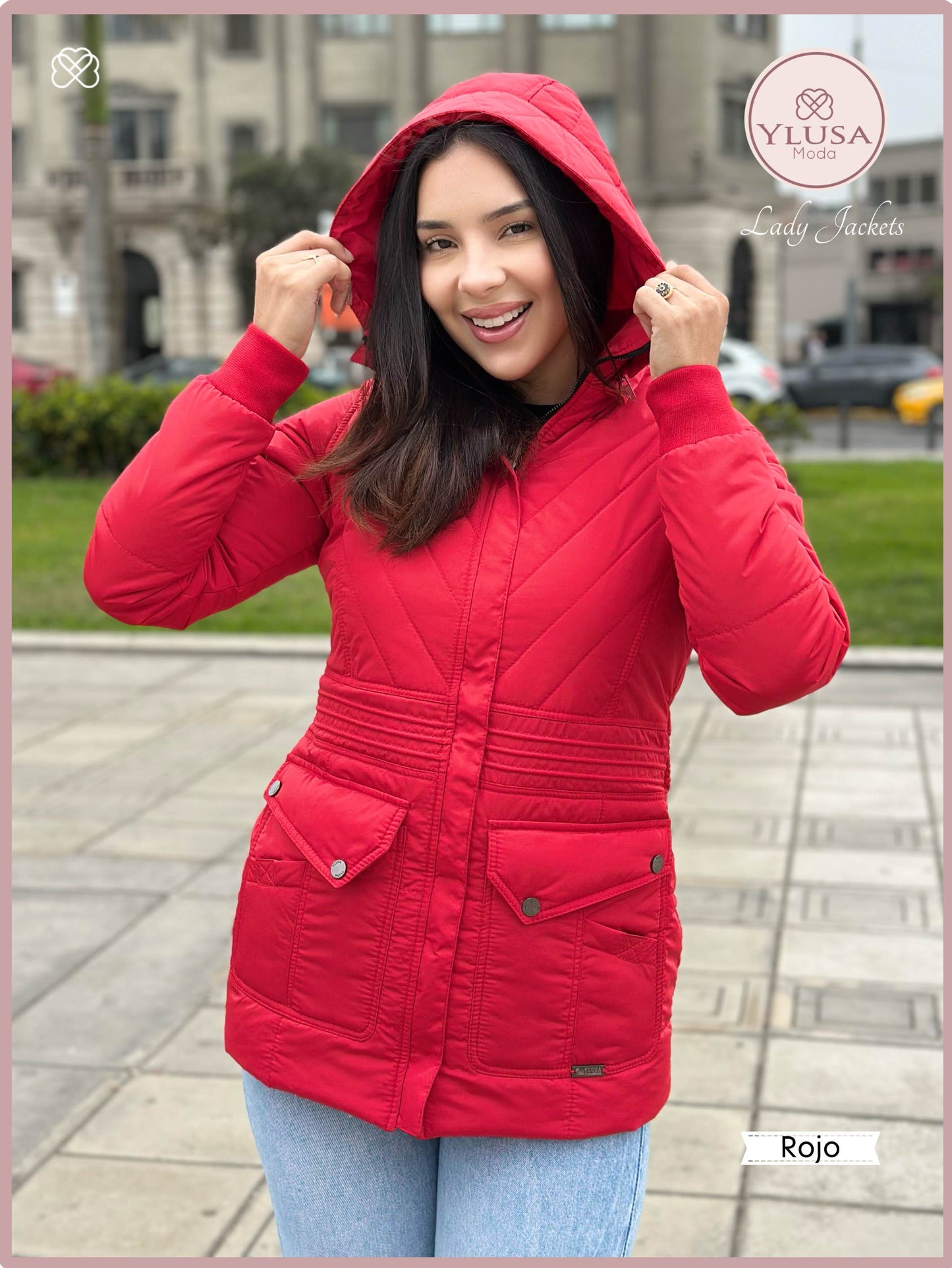 PARKA C/PELUCHE NOHELIA - ROJO
