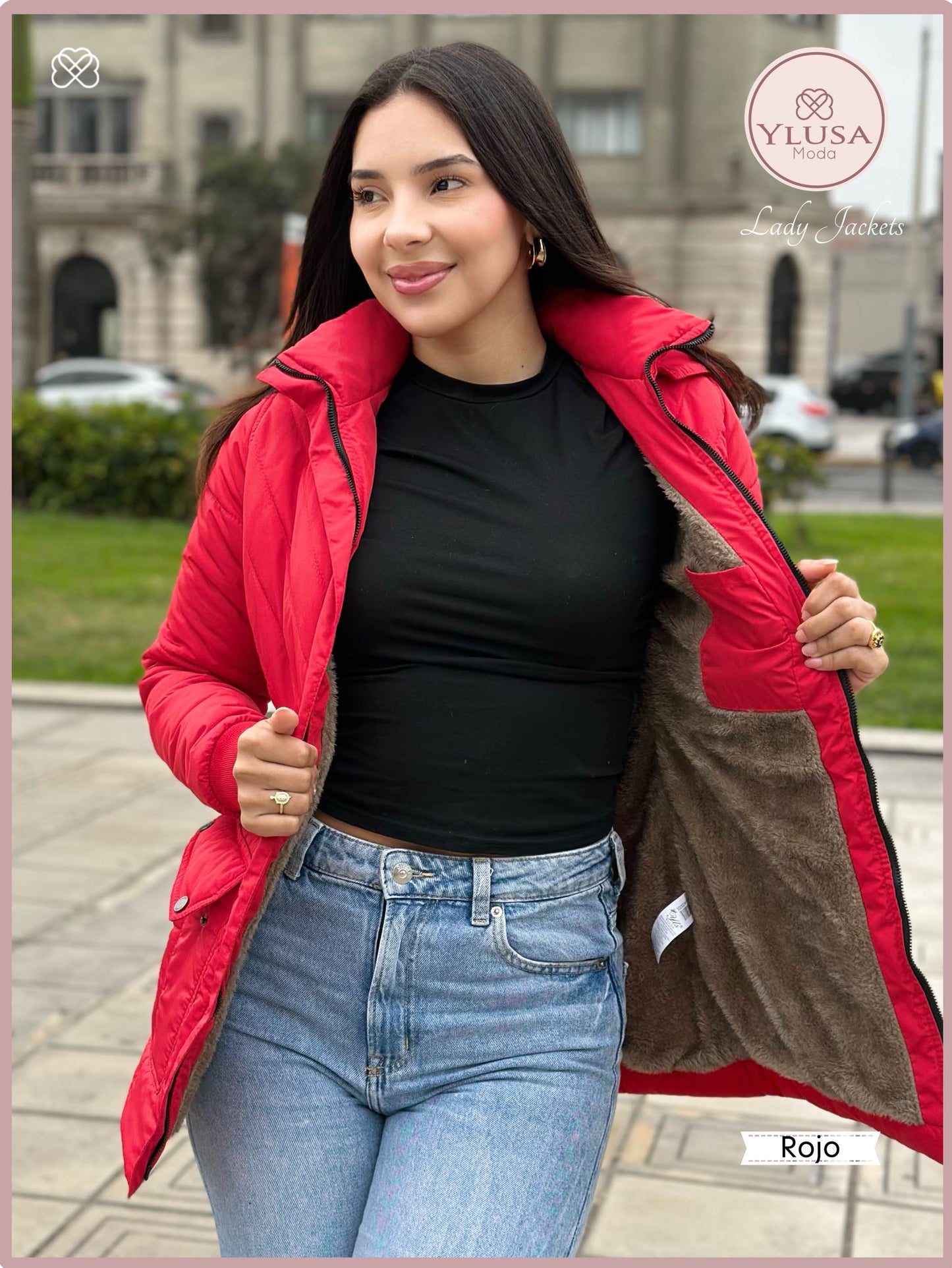 PARKA C/PELUCHE NOHELIA - ROJO