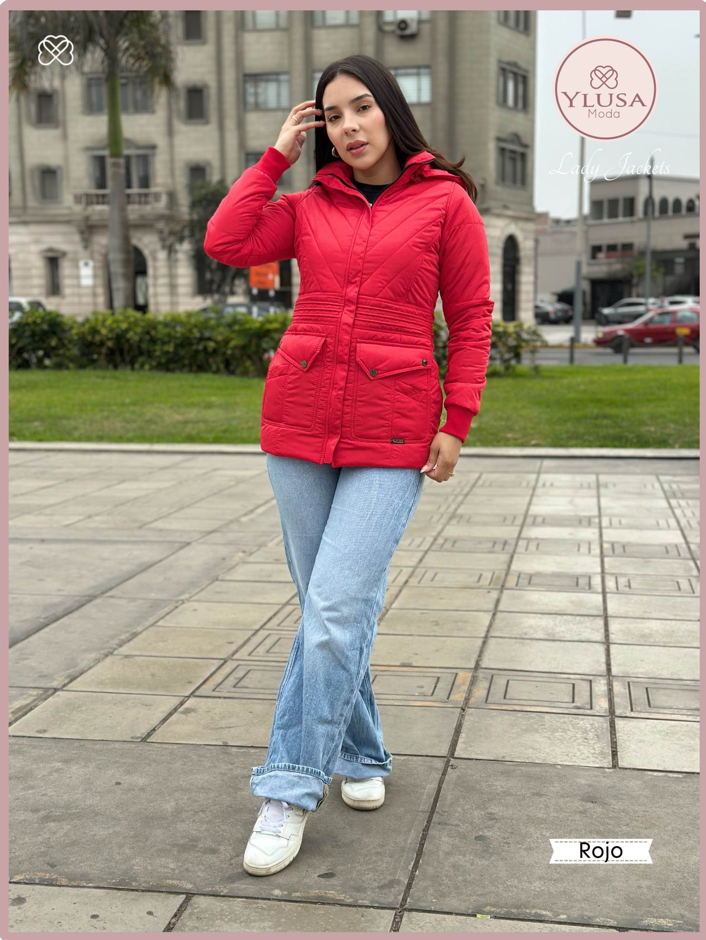 PARKA C/PELUCHE NOHELIA - ROJO