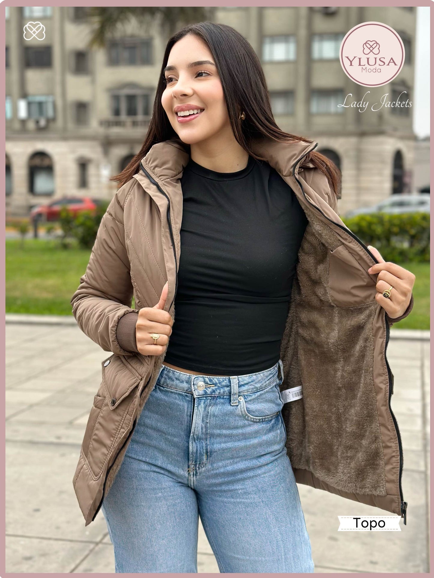 PARKA C/PELUCHE NOHELIA - TOPO