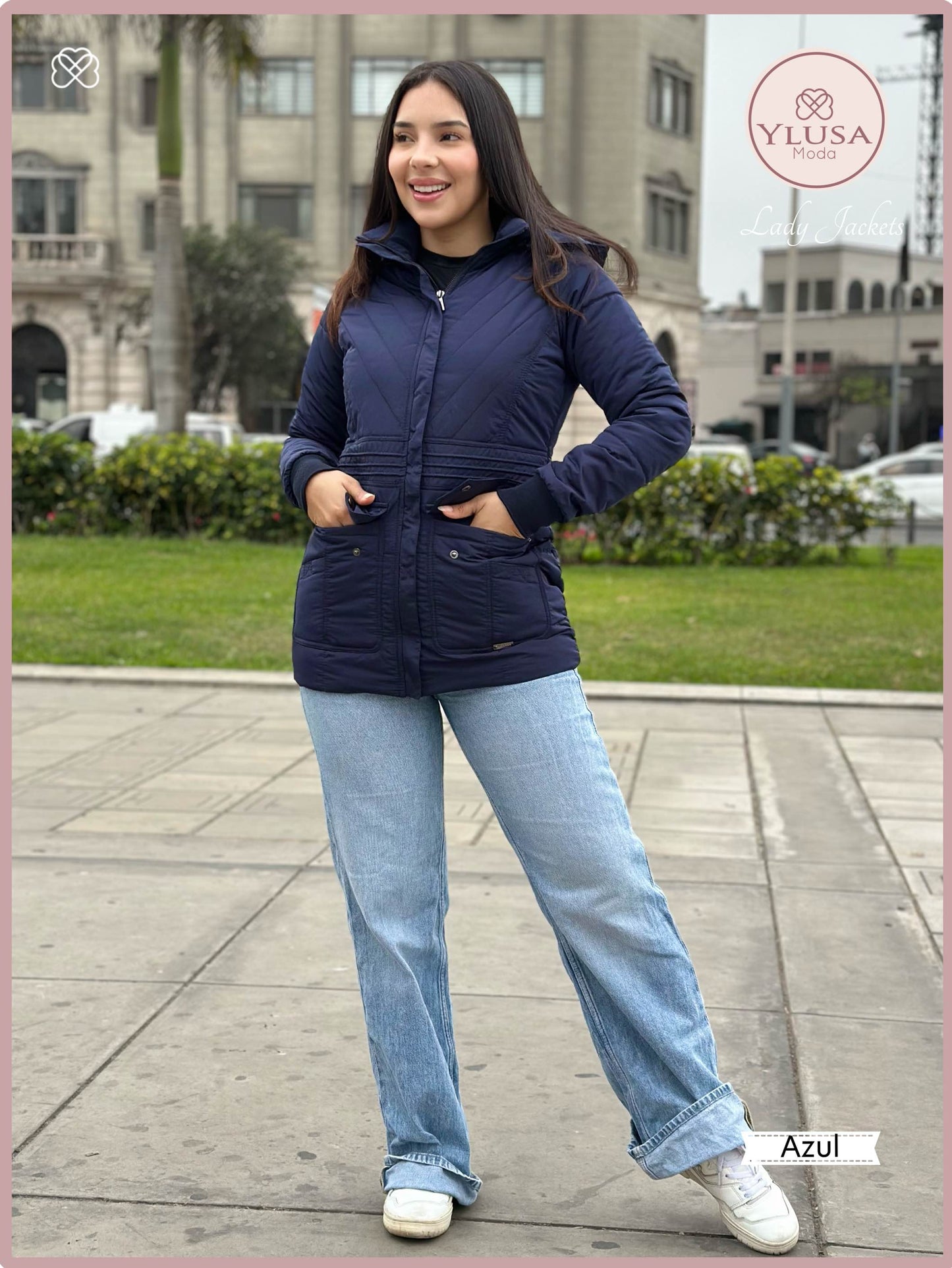 PARKA C/PELUCHE NOHELIA - AZUL