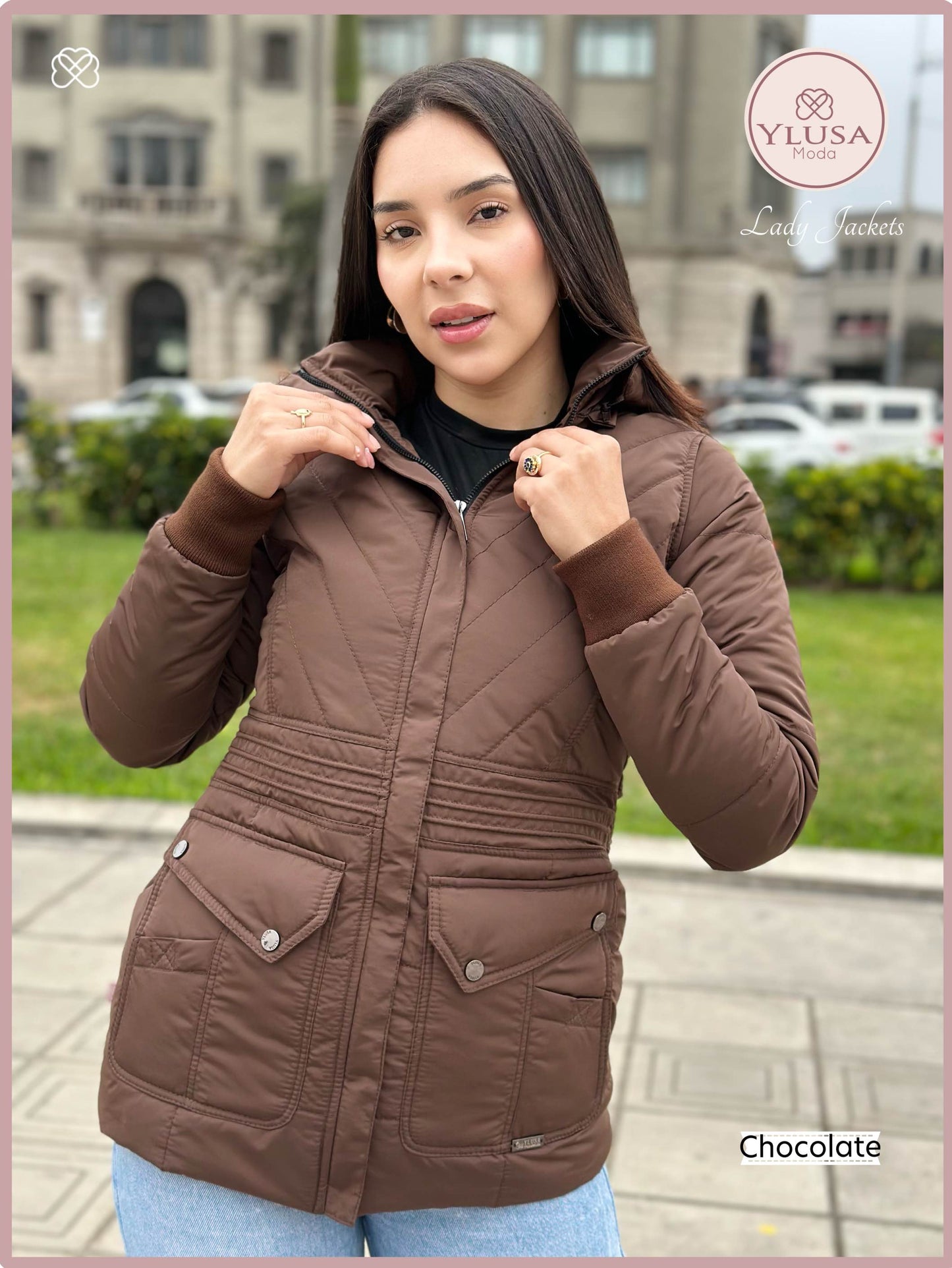 PARKA C/PELUCHE CHOCOLATE