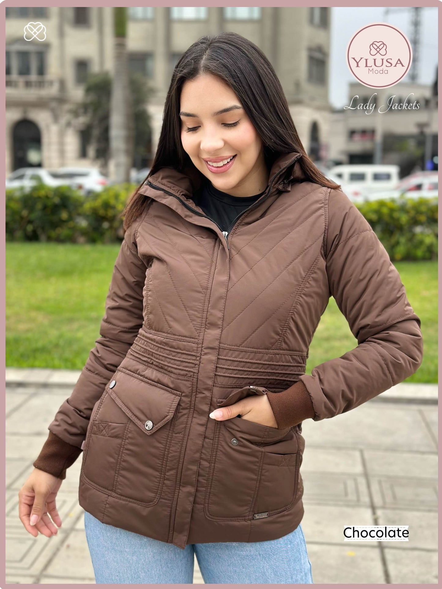 PARKA C/PELUCHE CHOCOLATE
