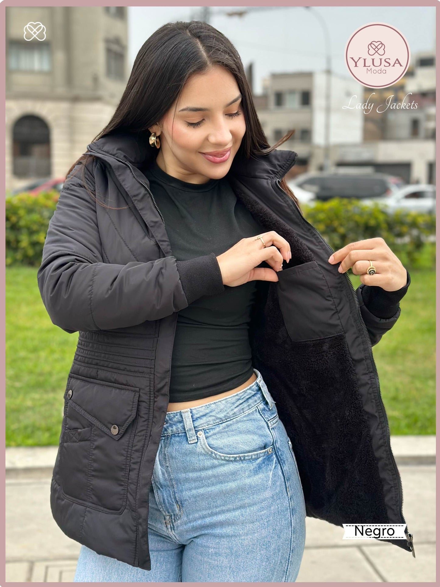 PARKA C/PEUCHE NOHELIA - NEGRO