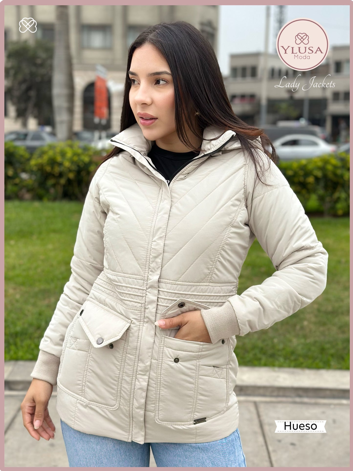 PARKA C/PELUCHE NOHELIA - HUESO