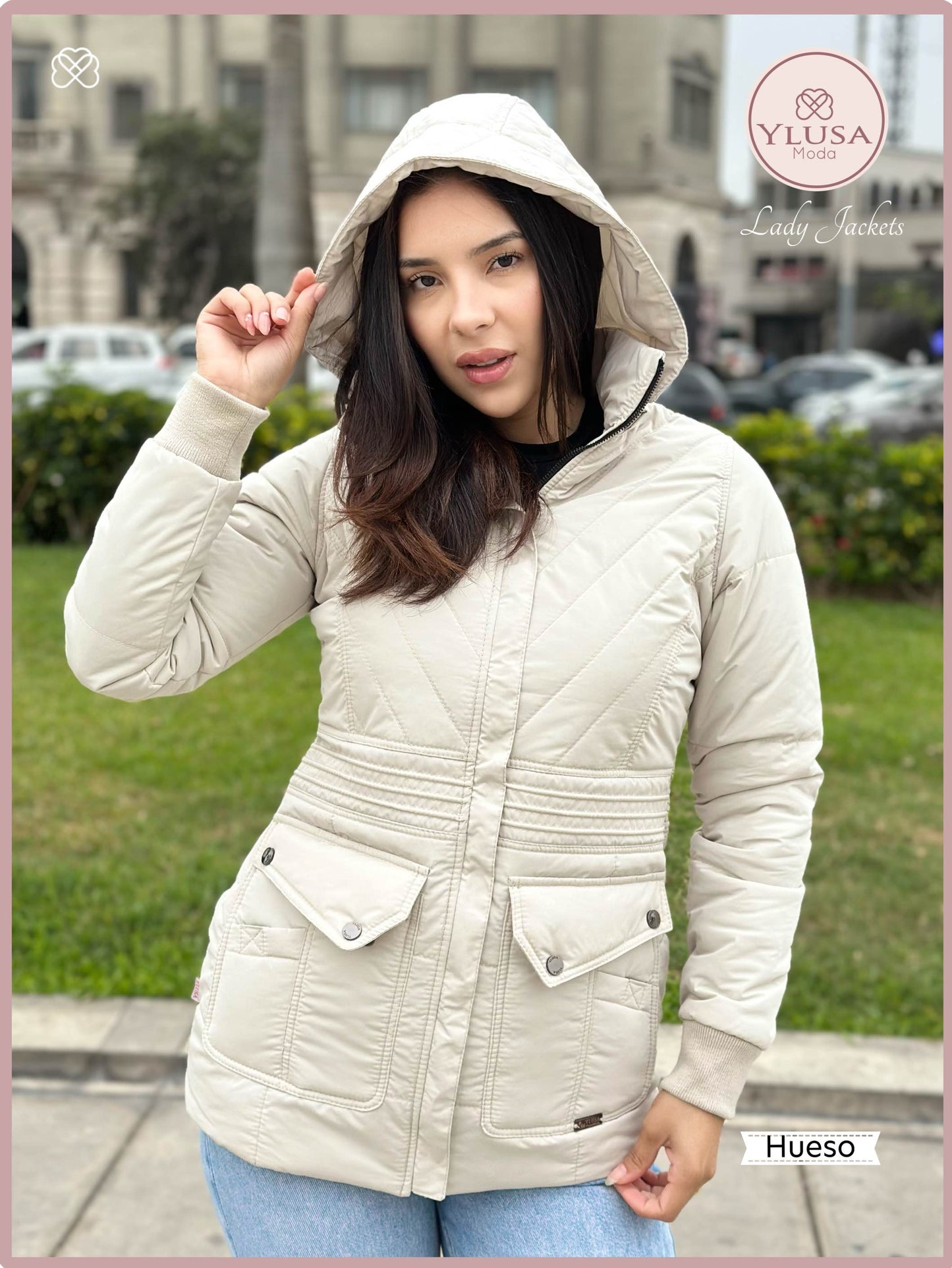 PARKA C/PELUCHE NOHELIA - HUESO