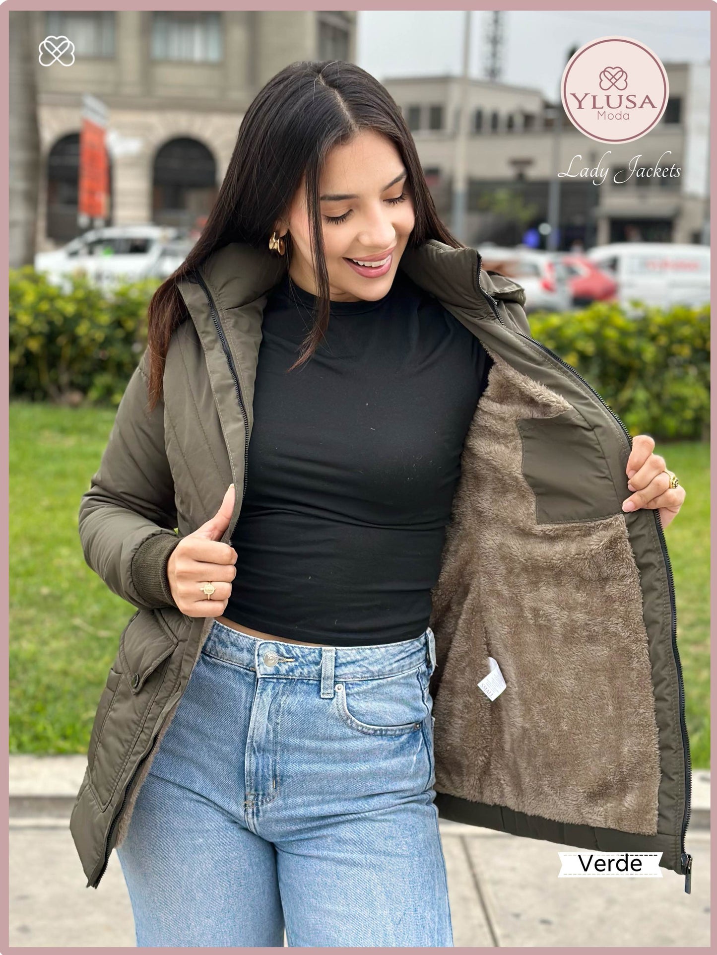 PARKA C/PELUCHE NOHELIA - VERDE