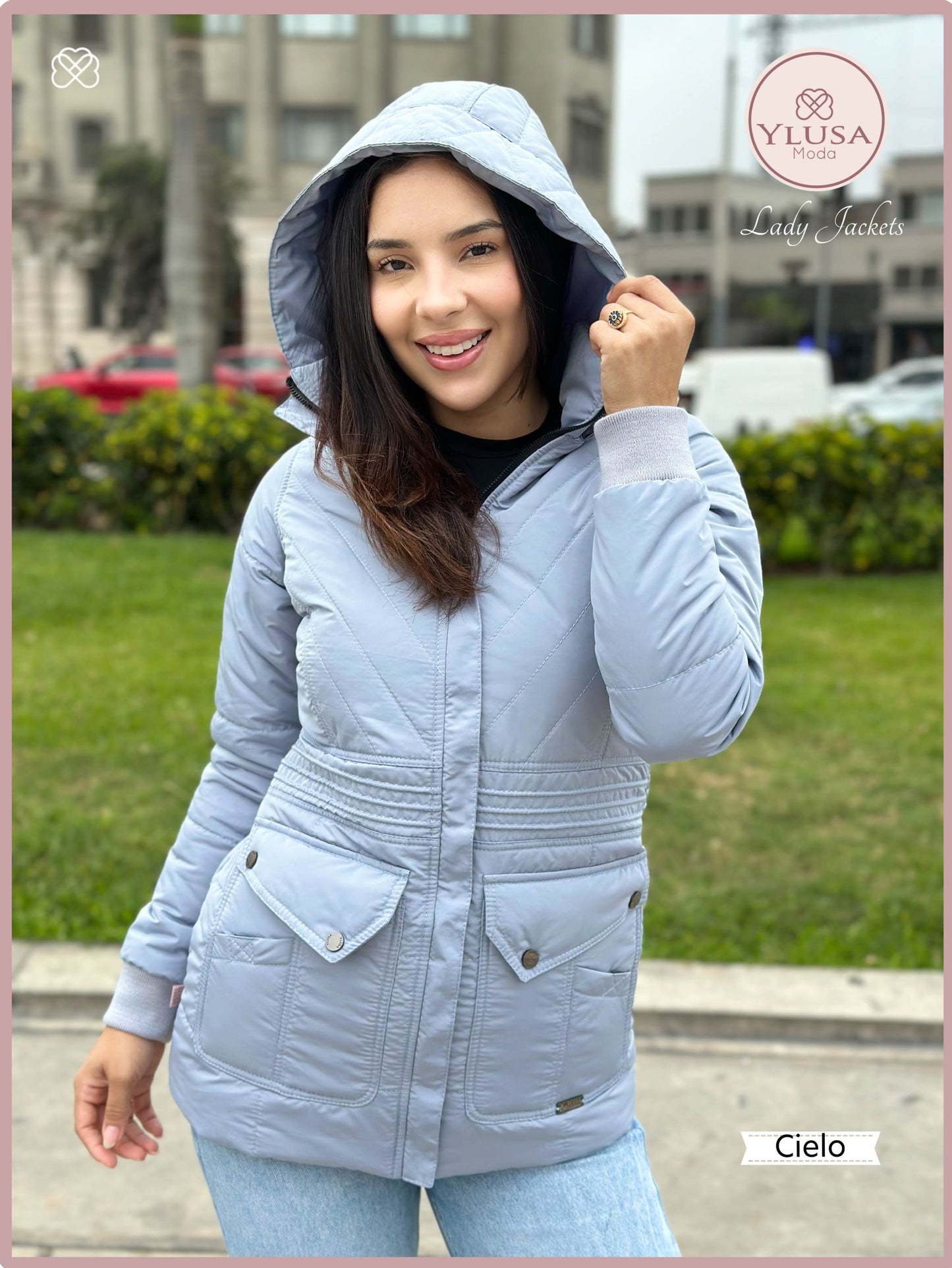 PARKA C/PELUCHE NOHELIA - CIELO