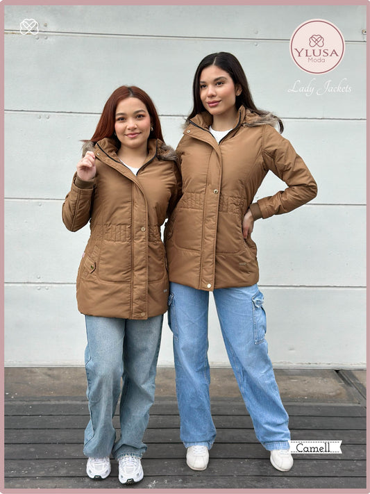 PARKA 3/4 C/PELUCHE MARIMAR- CAMELL