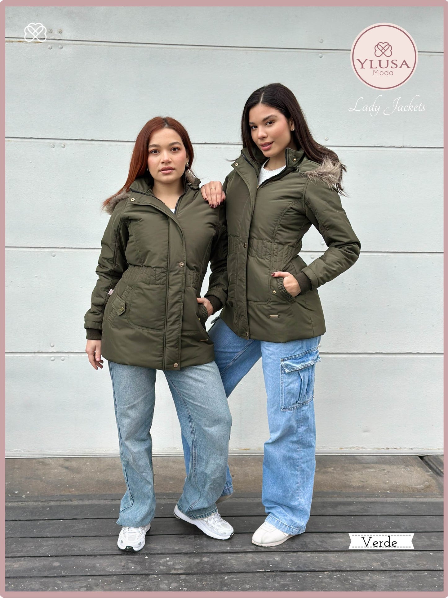 PARKA 3/4 C/PELUCHE MARIMAR - VERDE