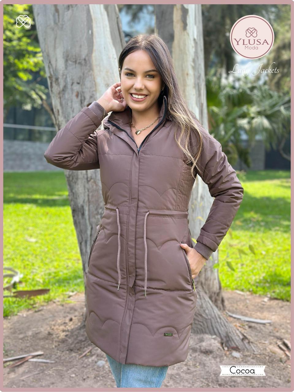 PARKA EXTRA LARGA VALERIA - COCOA