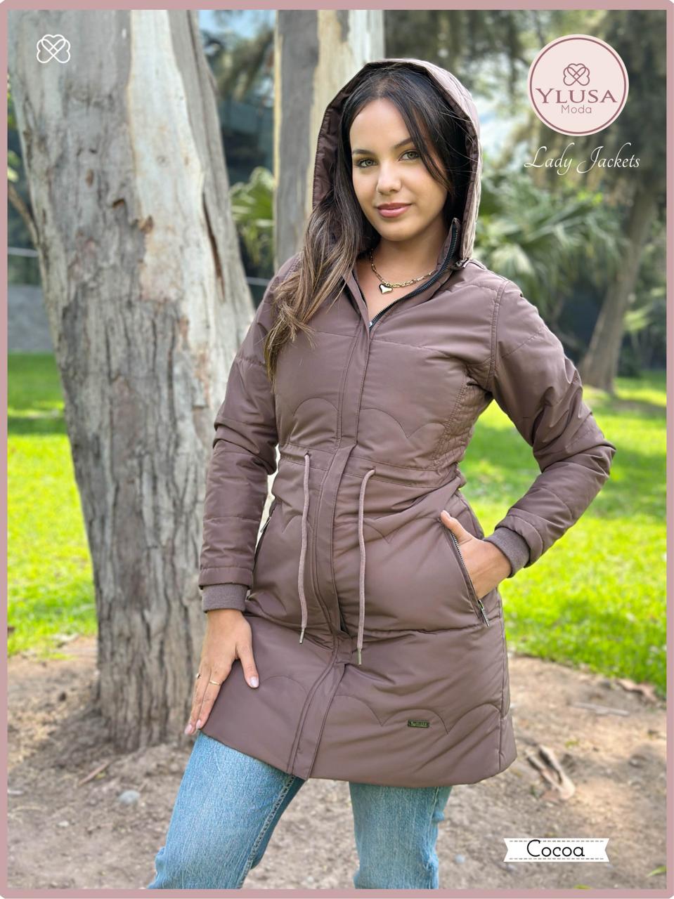 PARKA EXTRA LARGA VALERIA - COCOA
