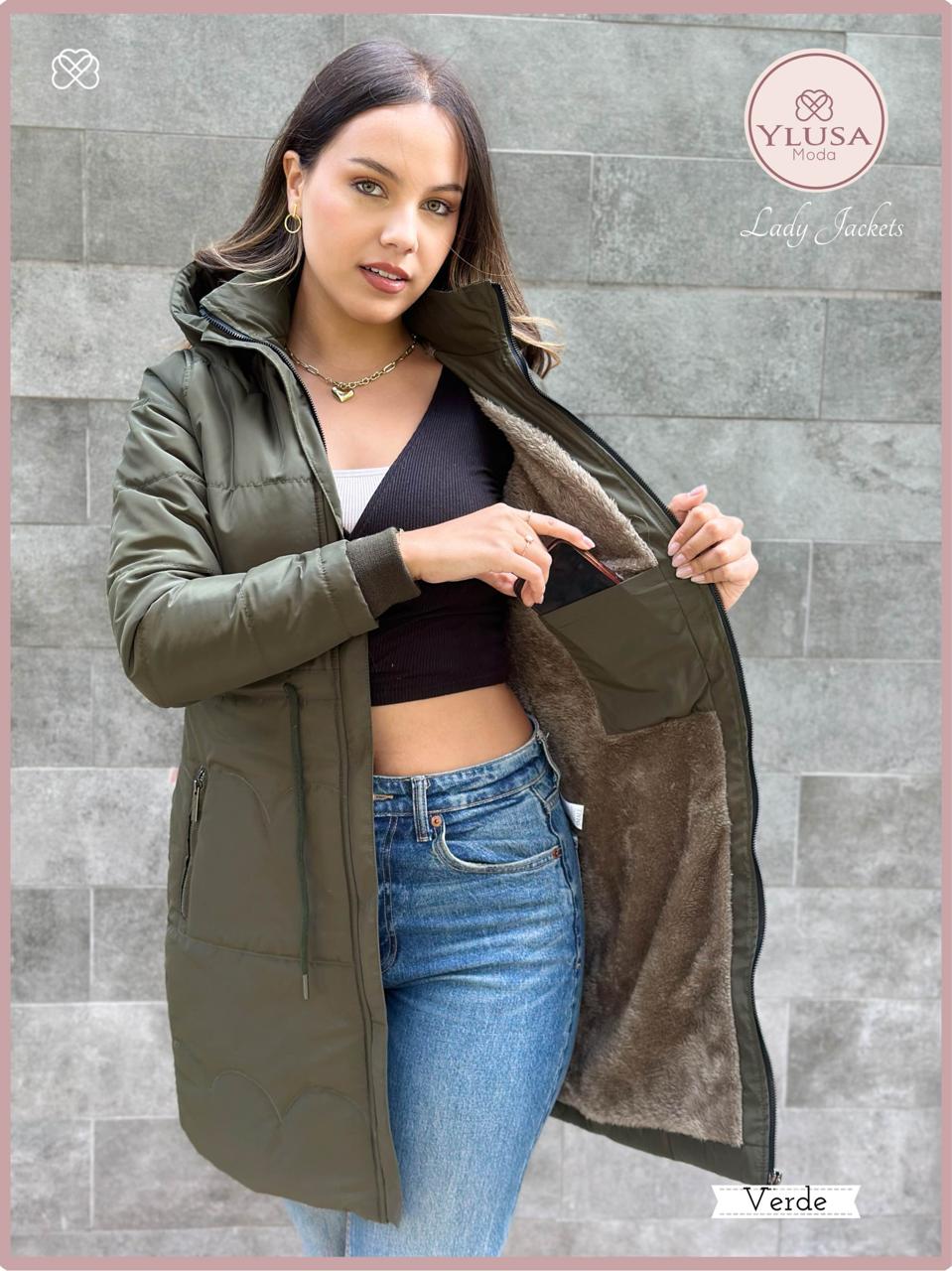 PARKA EXTRA LARGA - VERDE