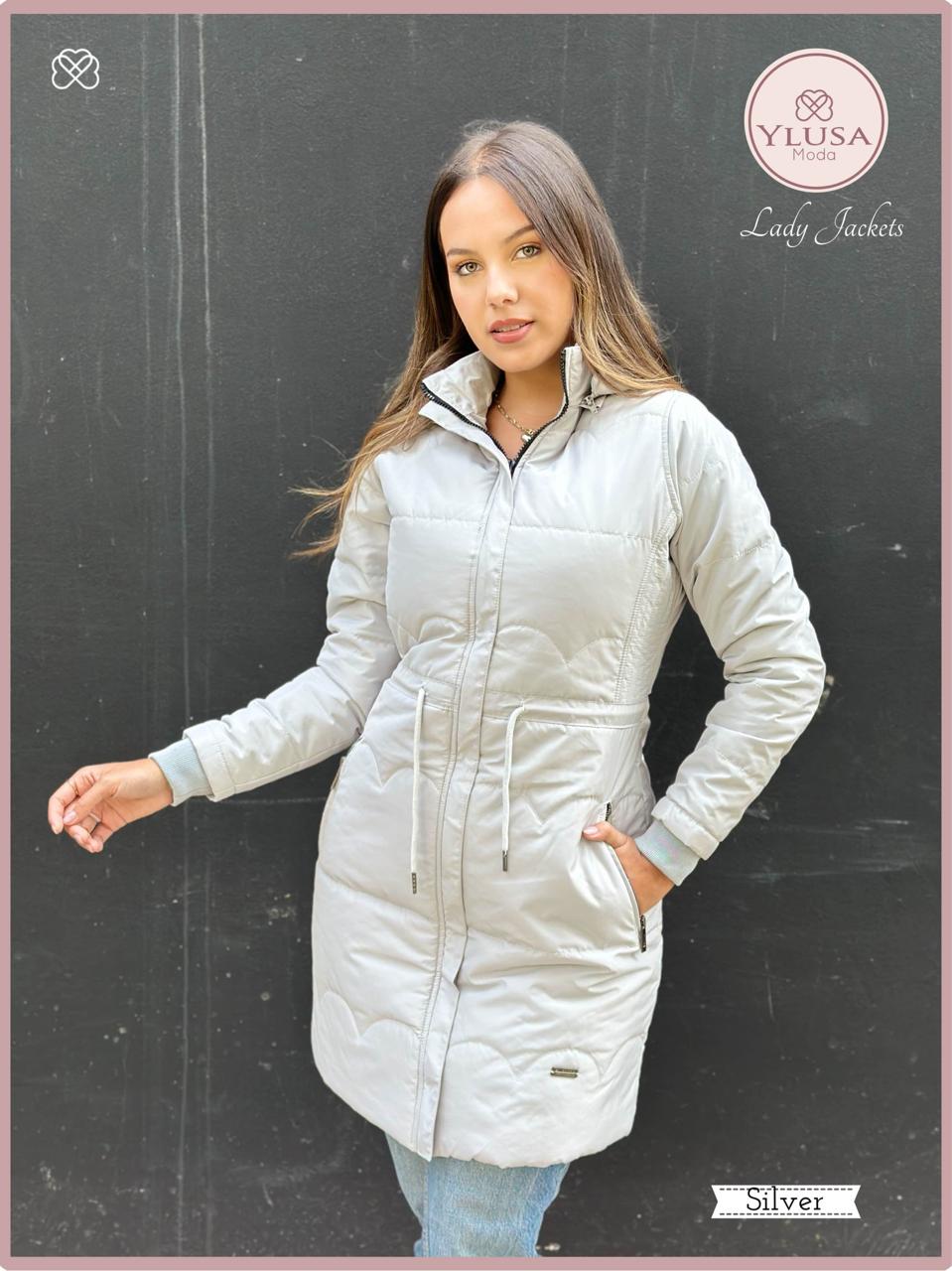 PARKA EXTRA LARGA VALERIA - SILVER