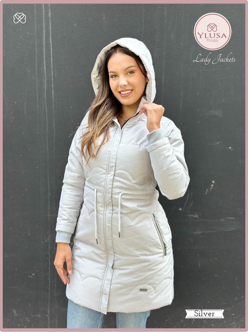 PARKA EXTRA LARGA VALERIA - SILVER