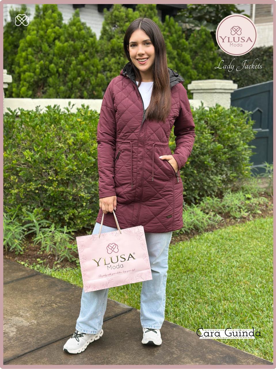 PARKA REVERSIBLE FRIDA - GUINDA