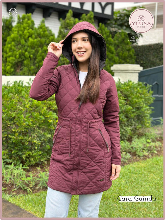 PARKA REVERSIBLE FRIDA - GUINDA