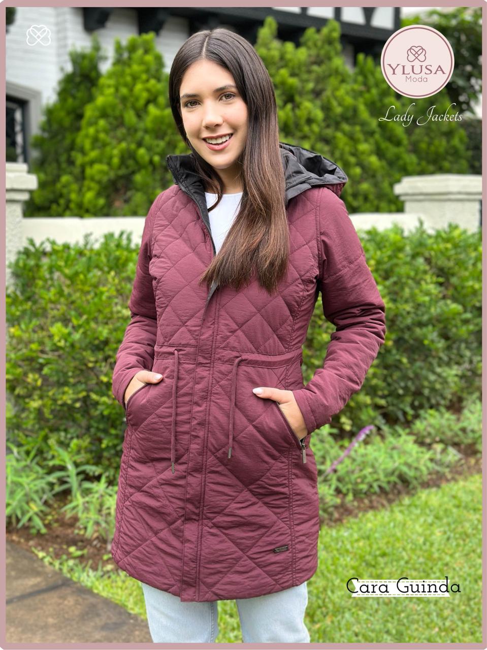 PARKA REVERSIBLE FRIDA - GUINDA