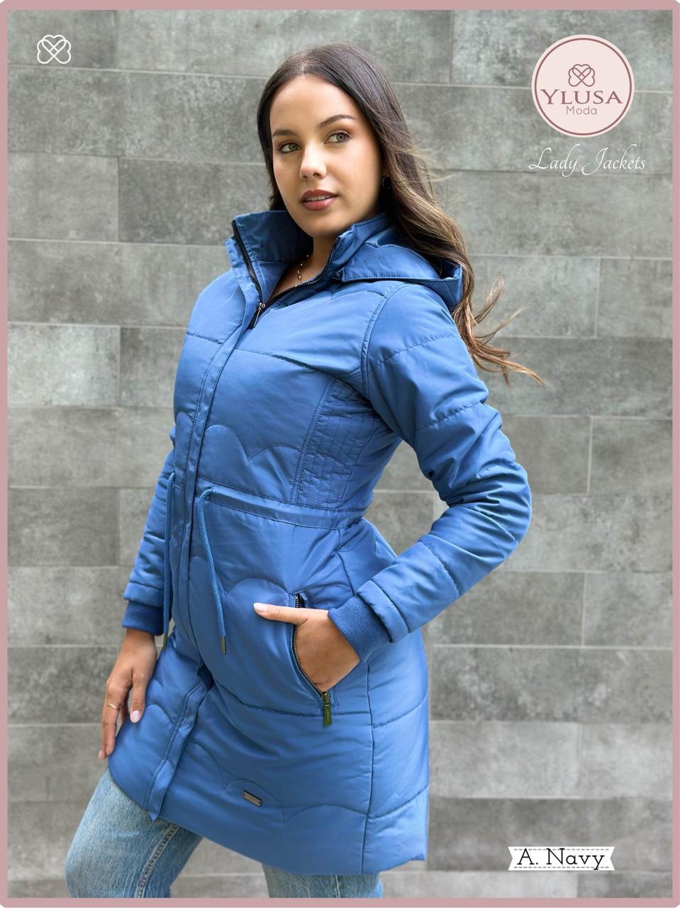 PARKA EXTRA LARGA VALERIA- NAVY