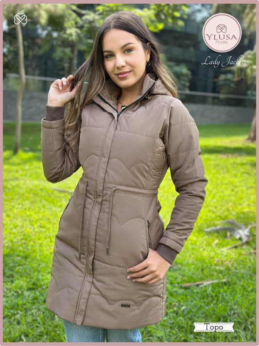 PARKA EXTRA LARGA VALERIA - TOPO